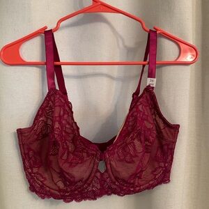 Calvin Klein Deep pink Lace Bra